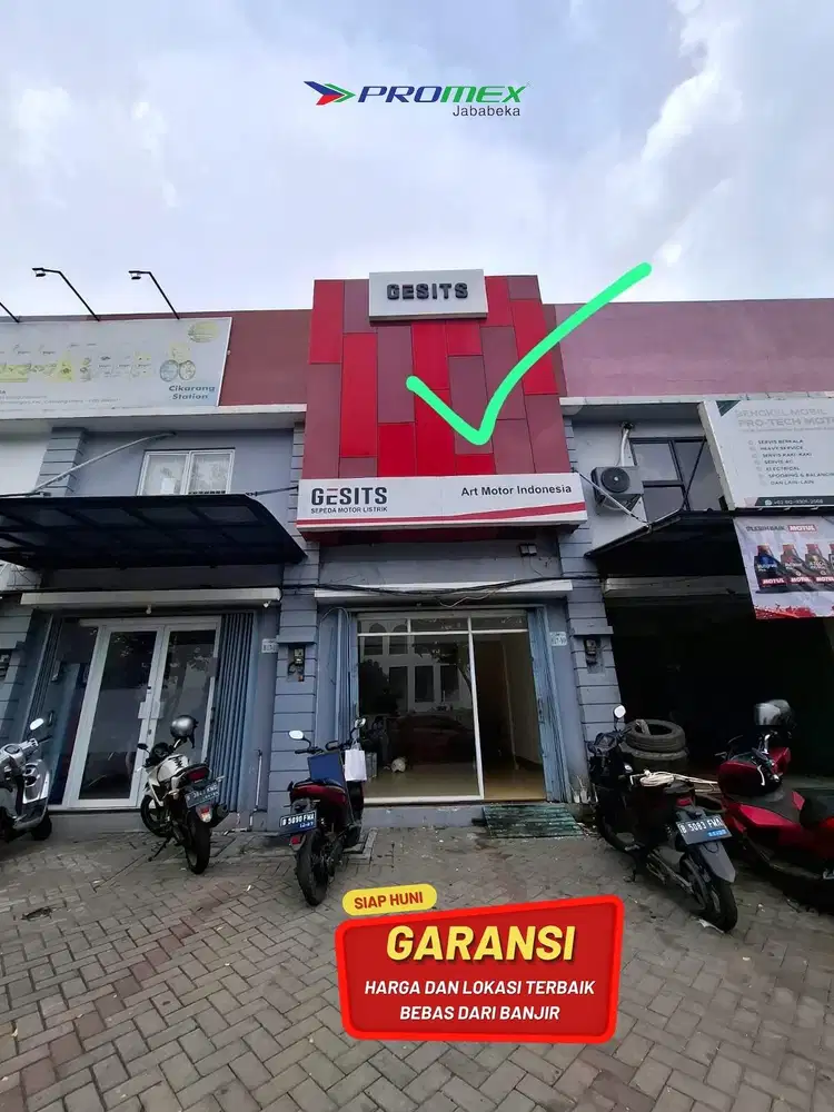 Ruko Jual 2 lantai Ruko Trace Jababeka Cikarang Jalan Utama Rapi