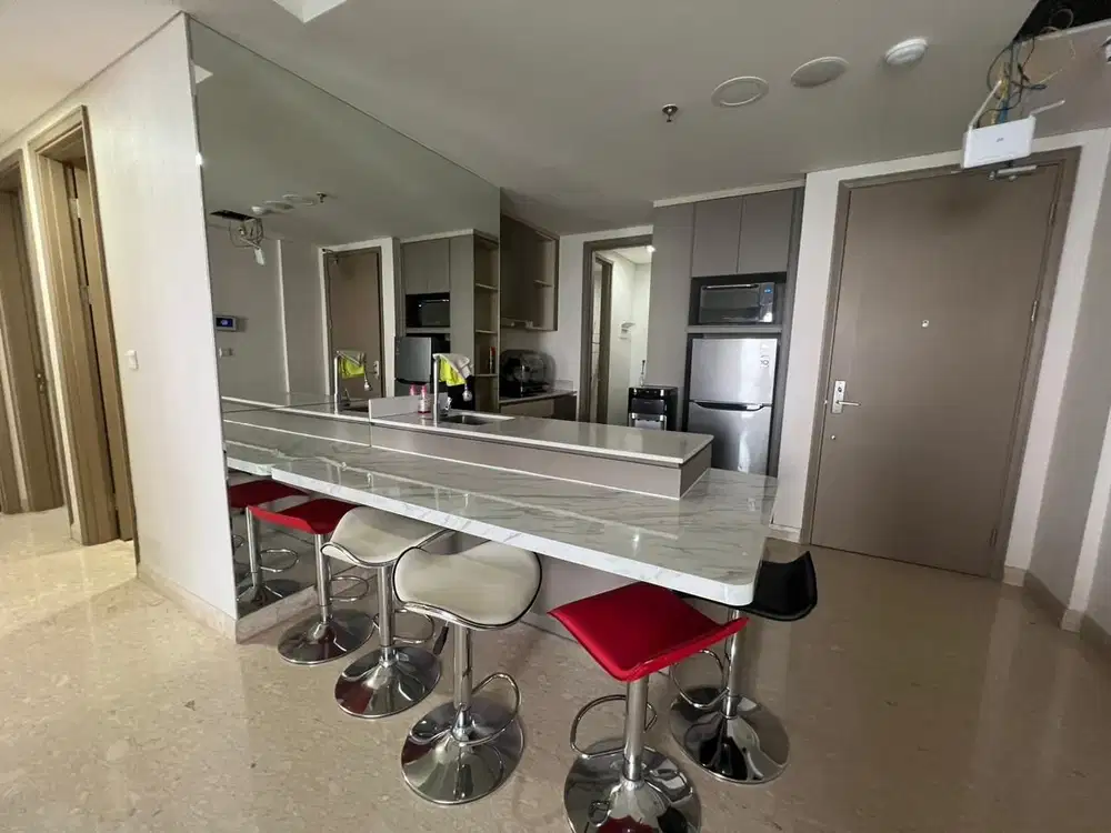 apartement pik1 gold coast luas 113m 3 kamar tidur,full furnish,laut