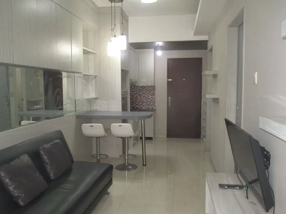 Paket per 3 bulan apartemen puri park view 2 kamar full furnis