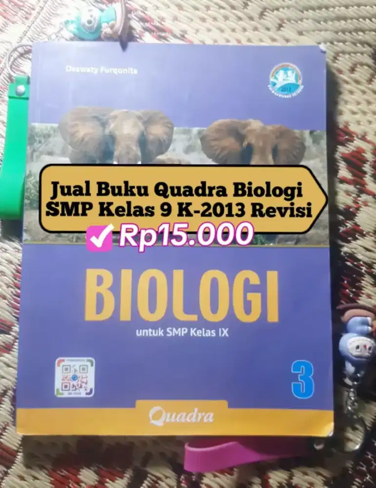Buku Quadra Biologi SMP Kelas 9 K-13 Revisi
