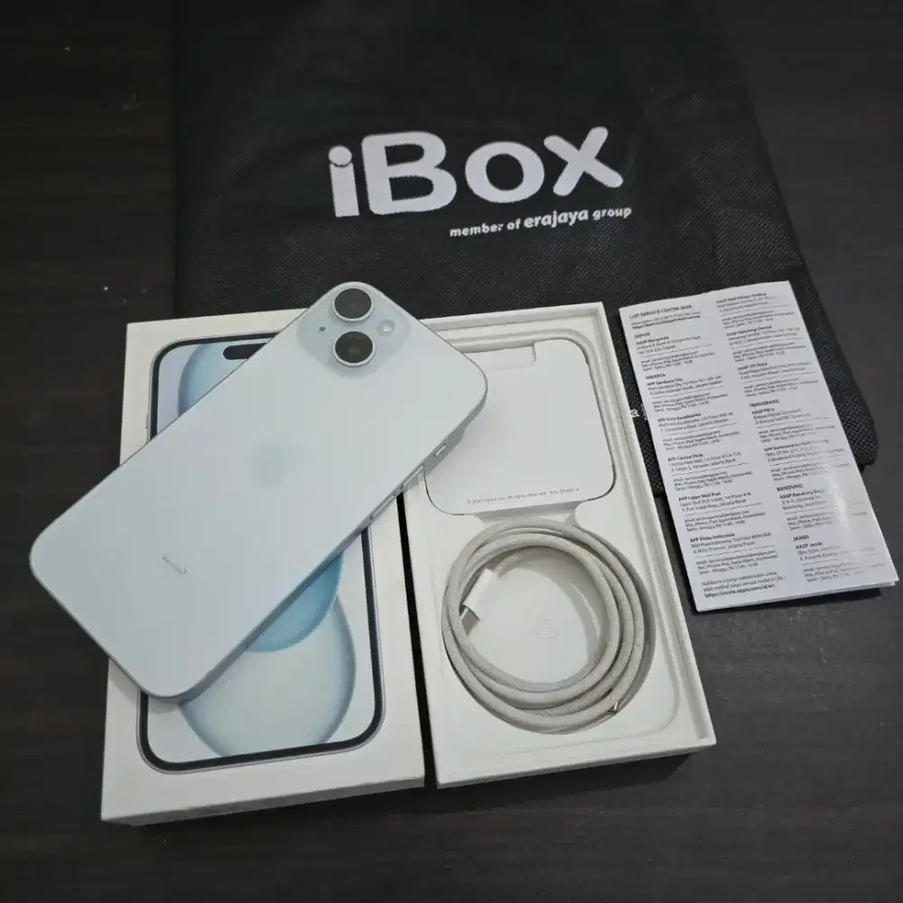 iPhone 15 128GB iBox mulus seperti baru
