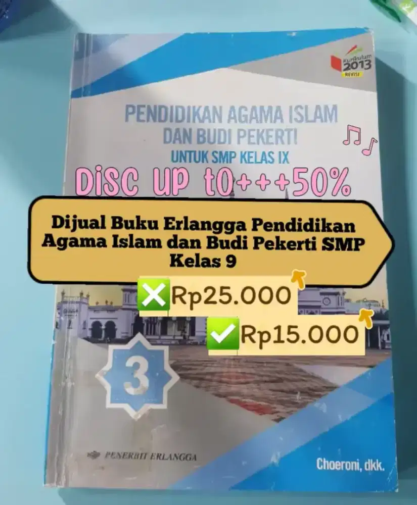 Buku Erlangga Pendidikan Agama Islam SMP kelas 9 K-13 Revisi