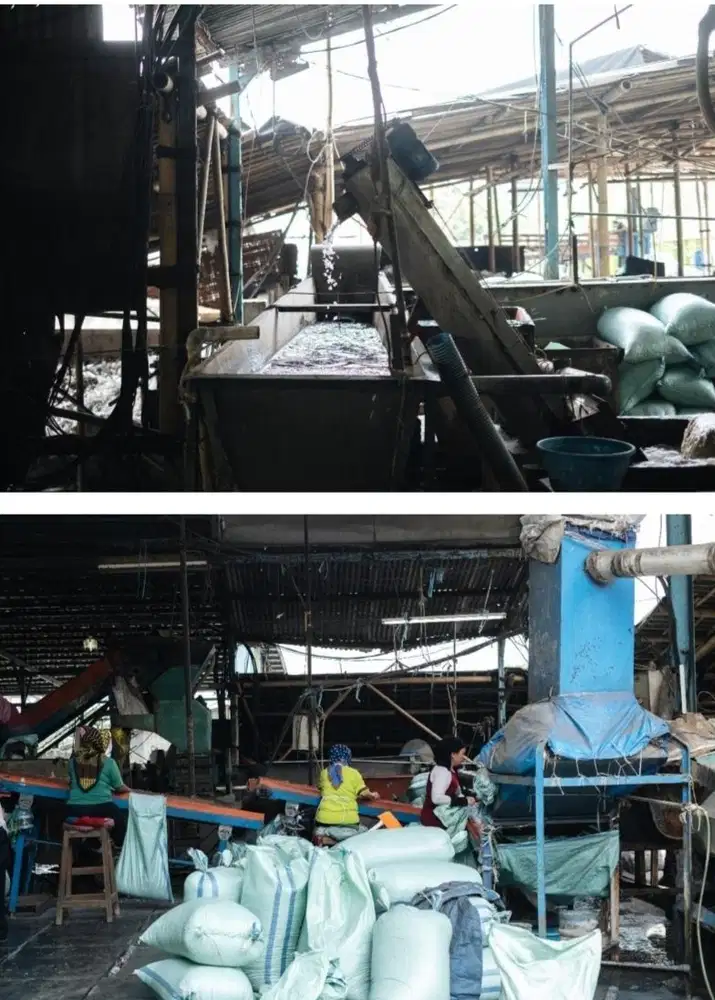 Dijual usaha dan pabrik daur ulang plastik pet di Leuwi gajah