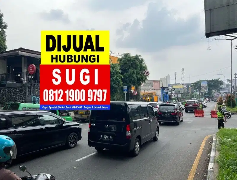 Dijual tanah Pajajaran Bogor sangat strategis
