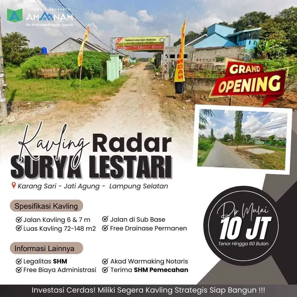 KAVLING MURAH DALAM PERUMAHAN SIAP BANGUN