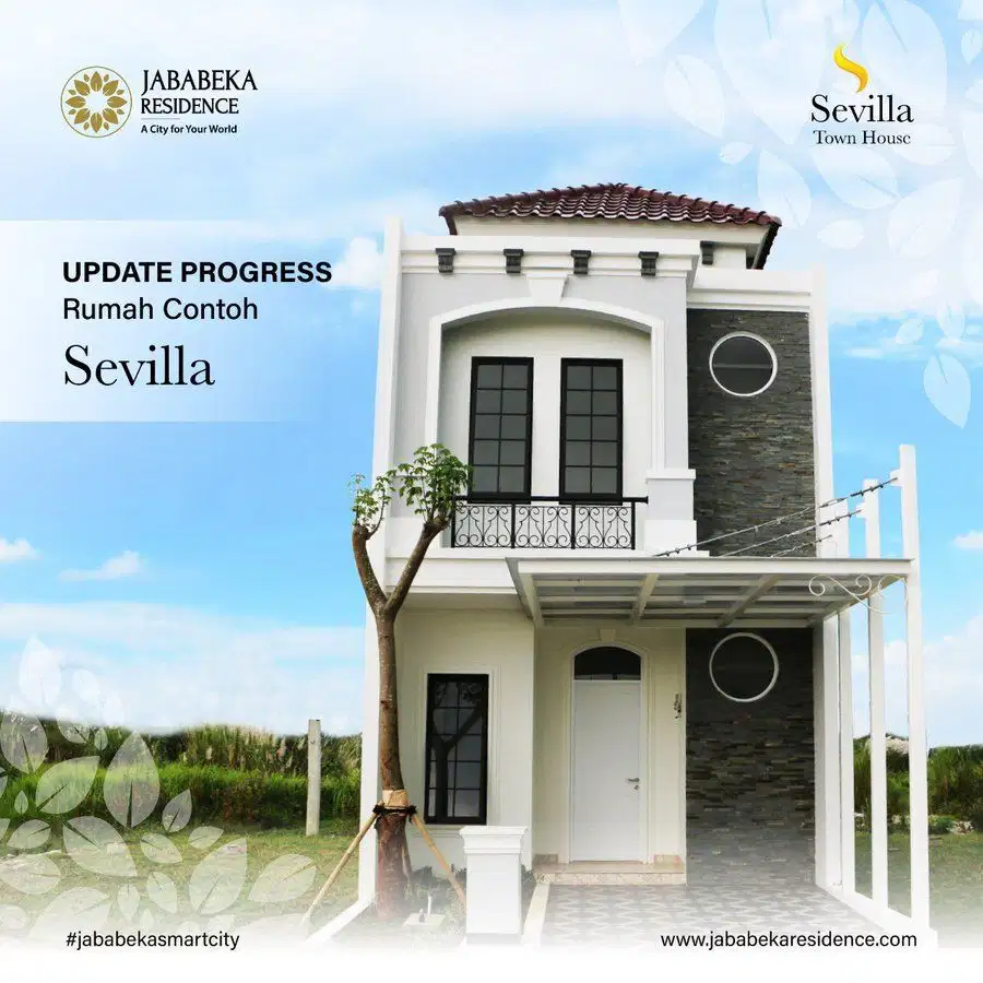 Jual Rumah 2 Lantai Hook Sevilla Jababeka Cikarang Siap Huni Spesial