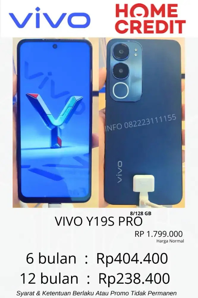 Vivo Y 19 S Pro Bisa cicilan Free DP bunga ringan