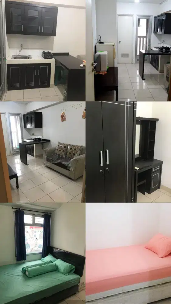 Disewakan apartemen Green bay type 2 br Tower C Lt 15 luas 35 m2  semi