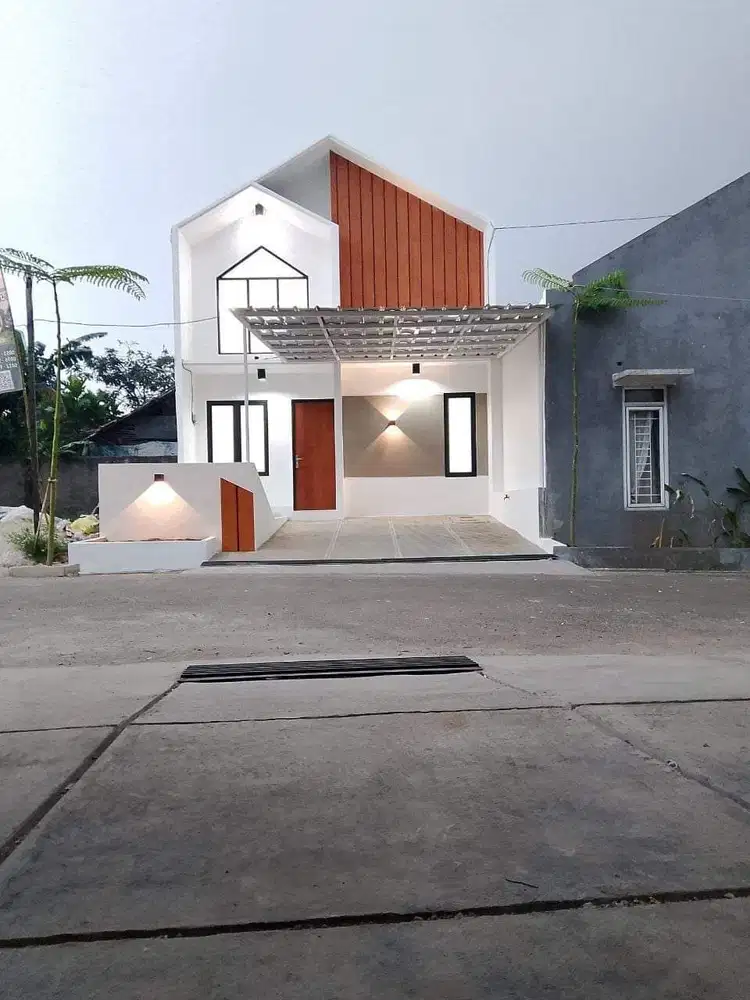 Rumah modern scandinavian DP 0% akses 15 menit ke stasiun depok