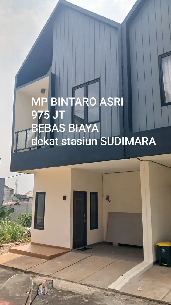 Rumah 975 JT bintaro BEBAS BIAYA 5 menit dekat stasiun sudimara