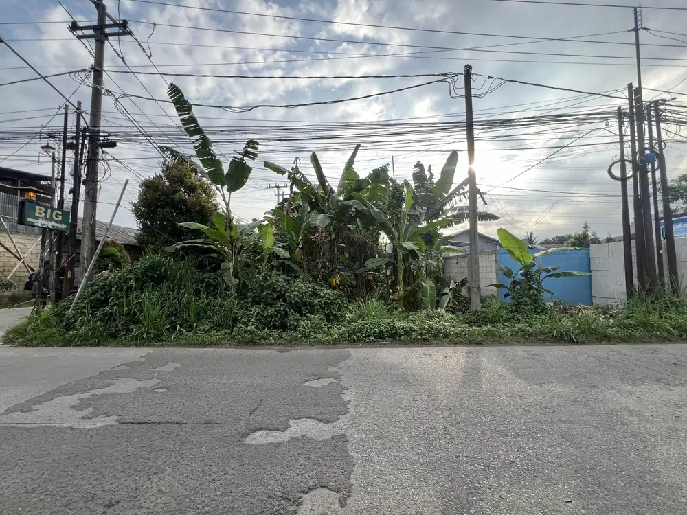 Disewakan lahan pinggir jalan raya krukut limo depok dekat pintu toll