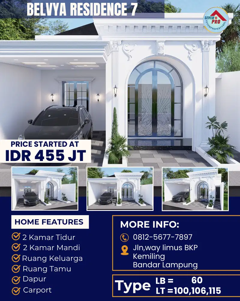 RUMAH CLUSTER MURAH DI KEMILING