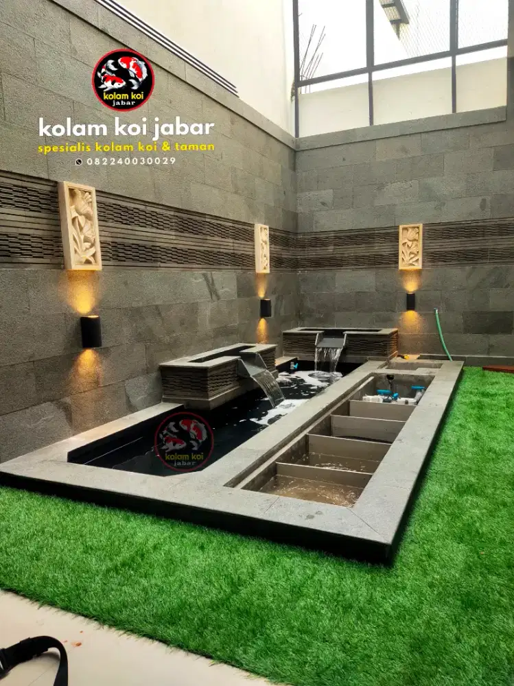 Jasa buat kolam koi minimalis