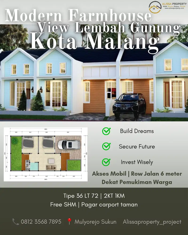 Peluang Emas! Rumah Murah At Sukun – SHM Free, Lokasi Aman & Asri