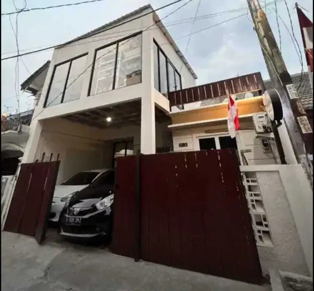 Rumah murah 2 lantai di pondok pekayon indah galaxy