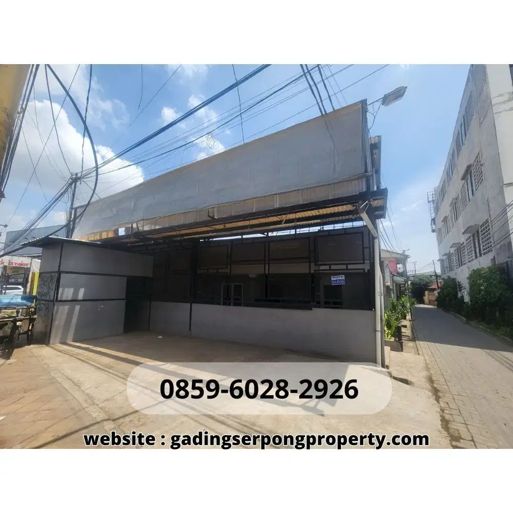 Ruang Usaha Siap Pakai Karawaci Luas 291 Premium Lokasi Paling Ramai