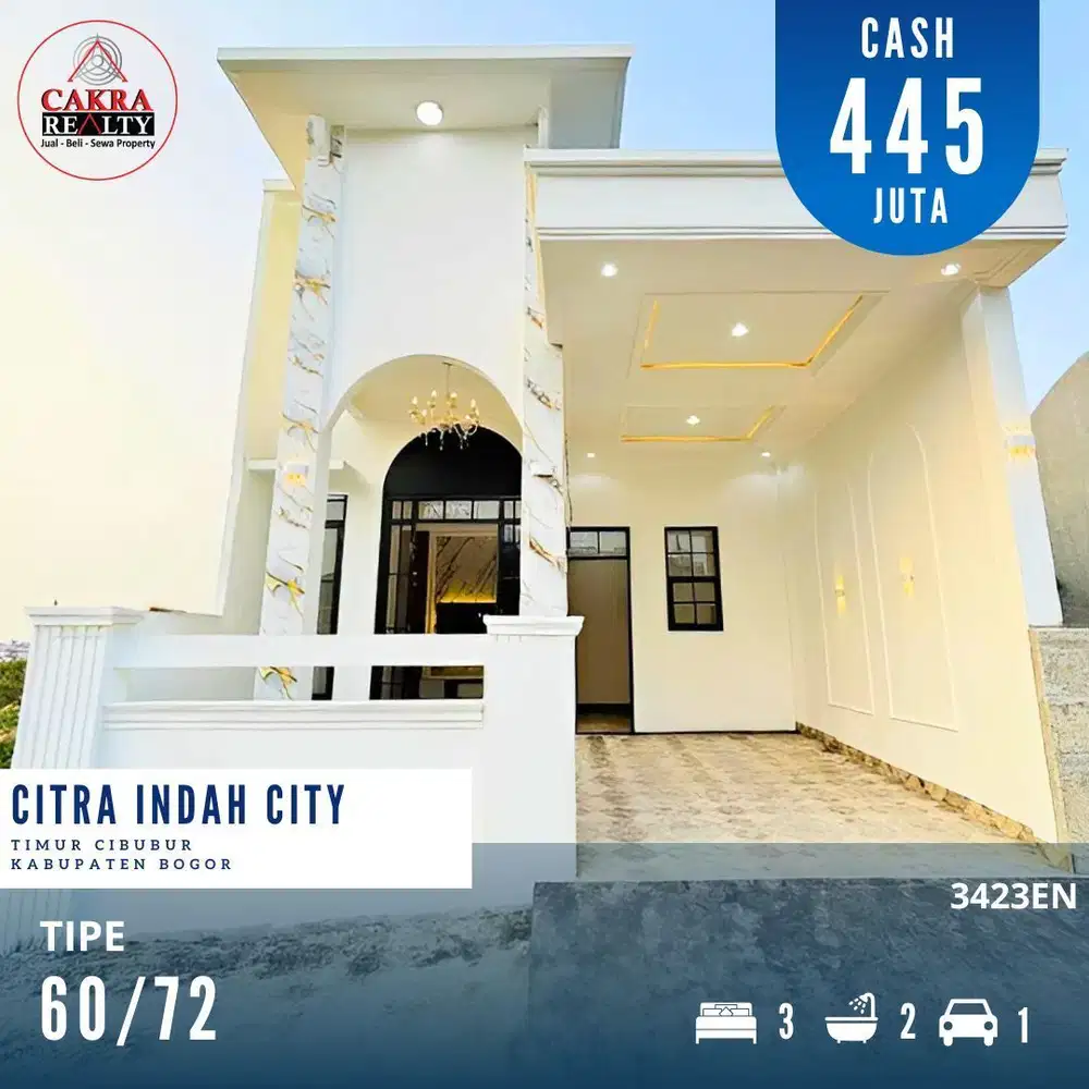 Dijual rumah dicitra indah city bogor rumah siap huni full renovasi