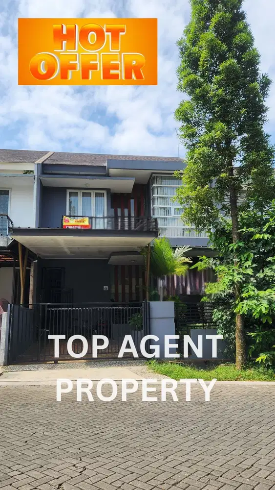 JUAL / SEWA RUMAH 2 LANTAI, LINGKUNGAN ASRI NYAMAN, ROYAL TAJUR BOGOR