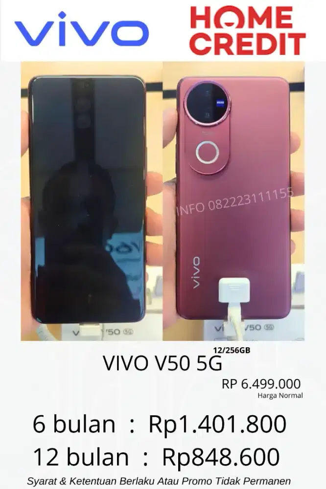 Vivo V50 5G Bisa Kredit free DP Bunga ringan