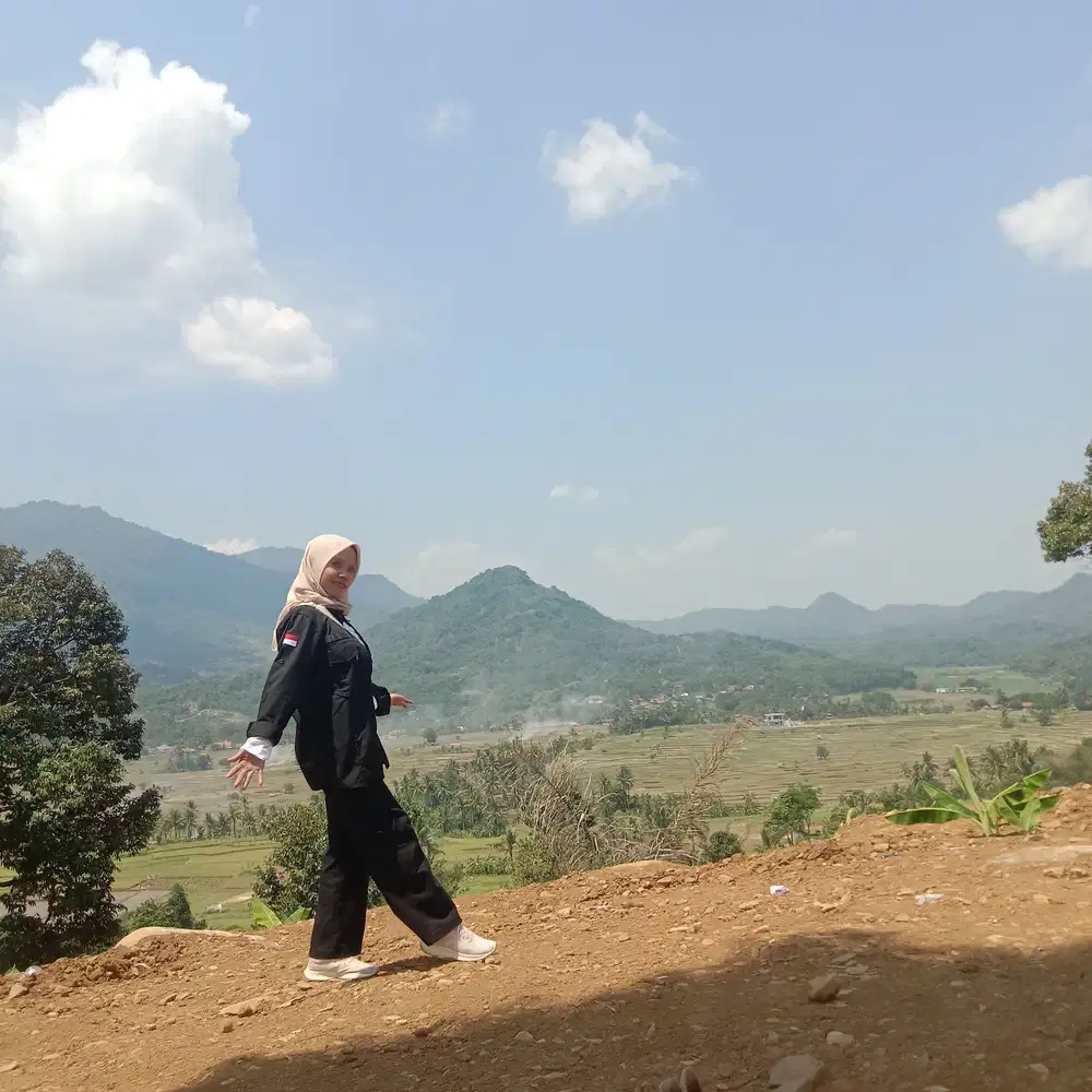 Kavling sawah view indah Menawan Nempel Jalan Propinsi