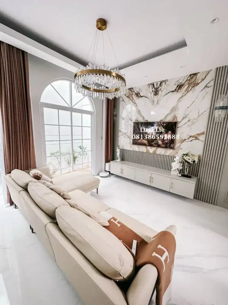 Rumah Pik Golf Island full renov furnished bagus mewah