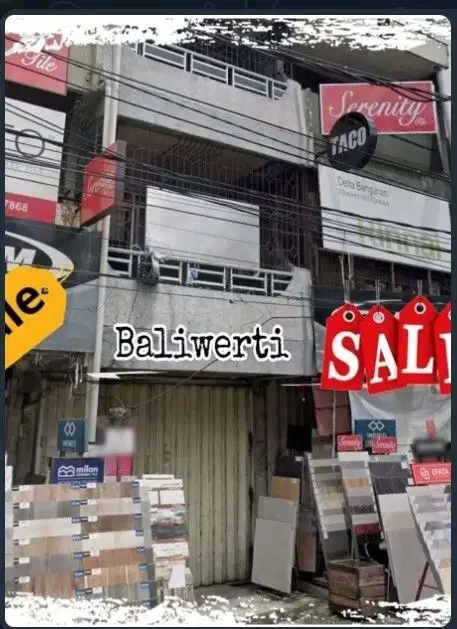 Ruko Murah Baliwerti Surabaya dekat jalan Pahlawan Tunjungan Plaza