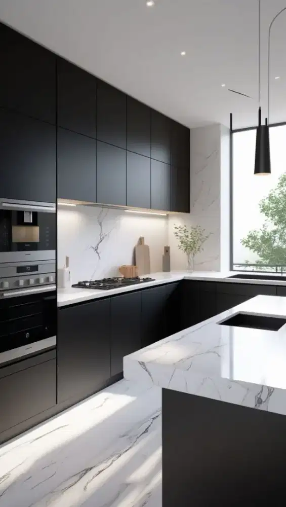 Kitchen set minimalis Lemari pakaian Bedroom set wallpanel wallpaper