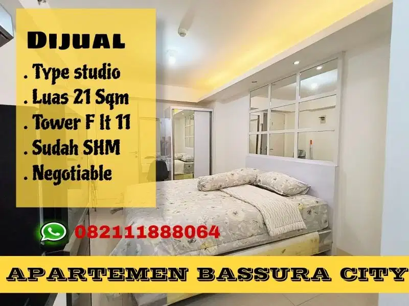 Jual- SHM Studio Furnished Apartemen Bassura City