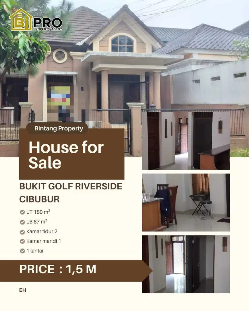 Rumah dijual di bukit golf Cibubur