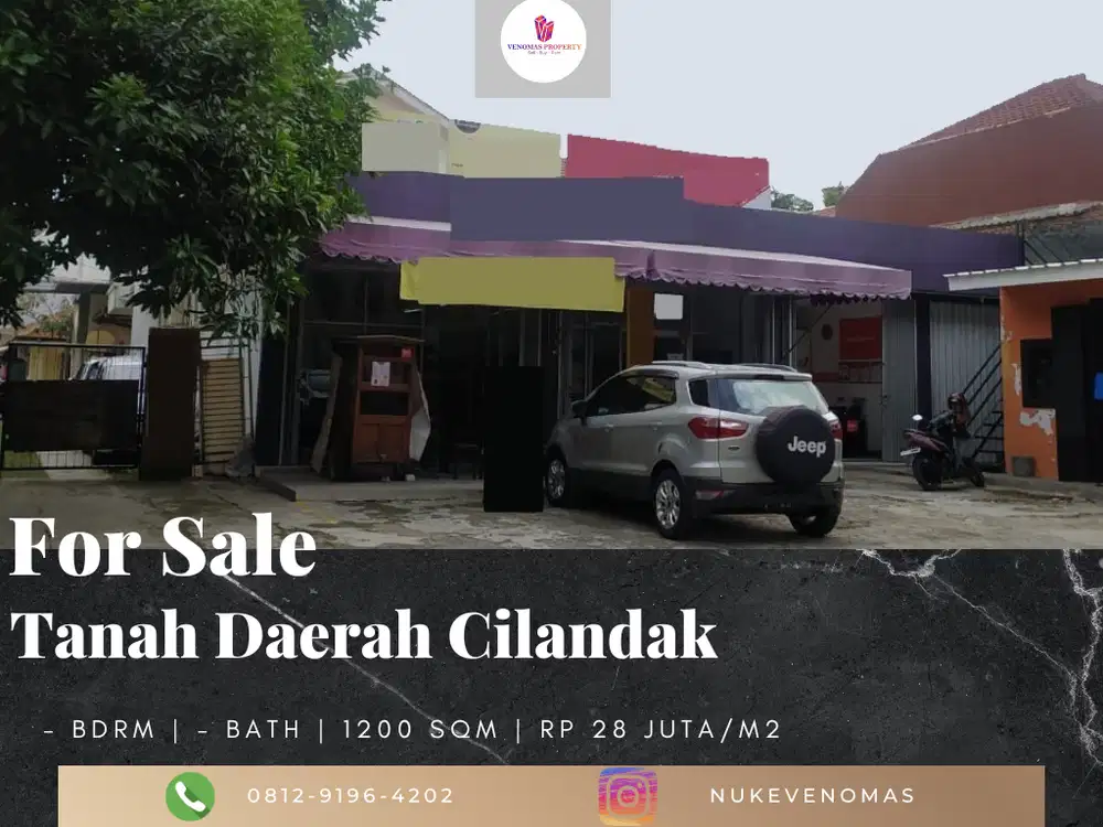 Dijual Tanah Daerah Cilandak, Jakarta Selatan SHM