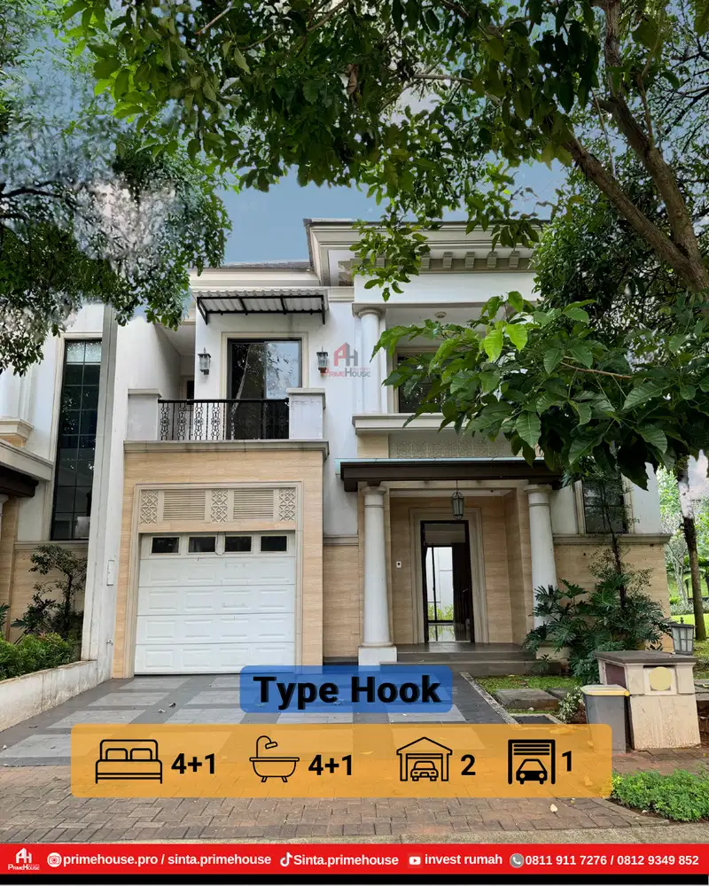 DIJUAL Rumah Hook Premium di Cluster Jadeite BSD City