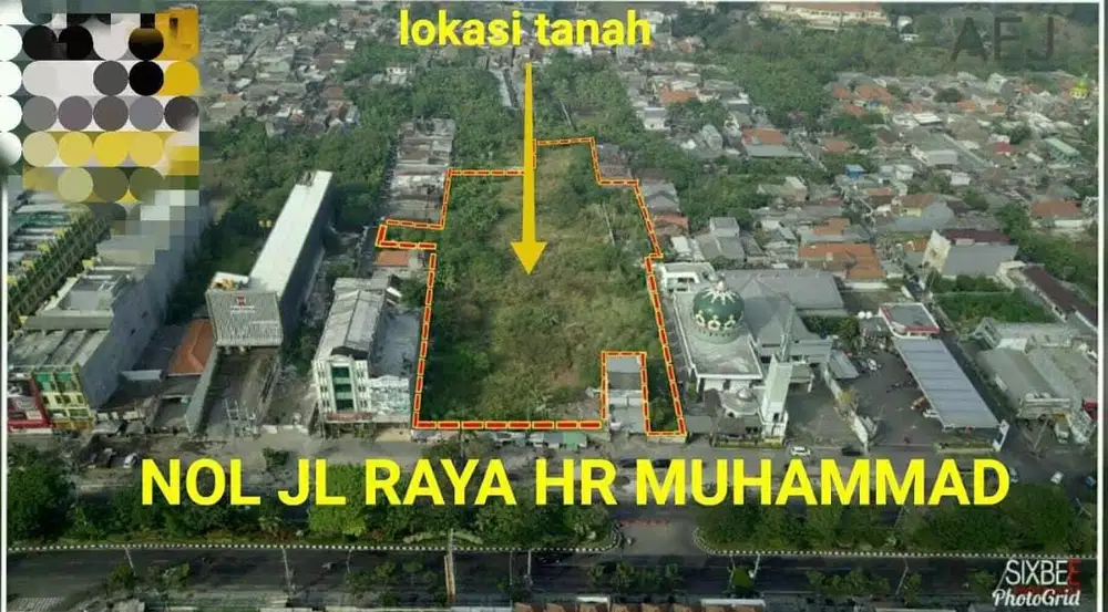 Tanah Ciamik Komersial dan Sangat Strategis di Surabaya Barat  Raya HR Muhammad Sebelah Yungho – 1.05 Ha