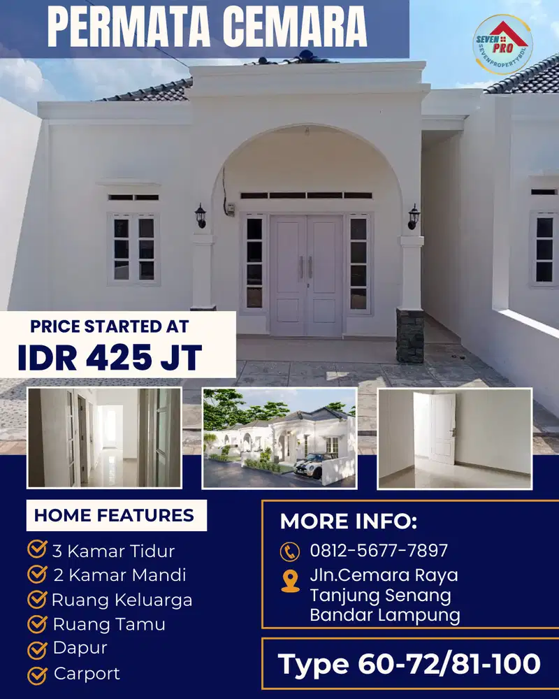 RUMAH CLUSTER TERMURAH DEKAT KEMANA MANA