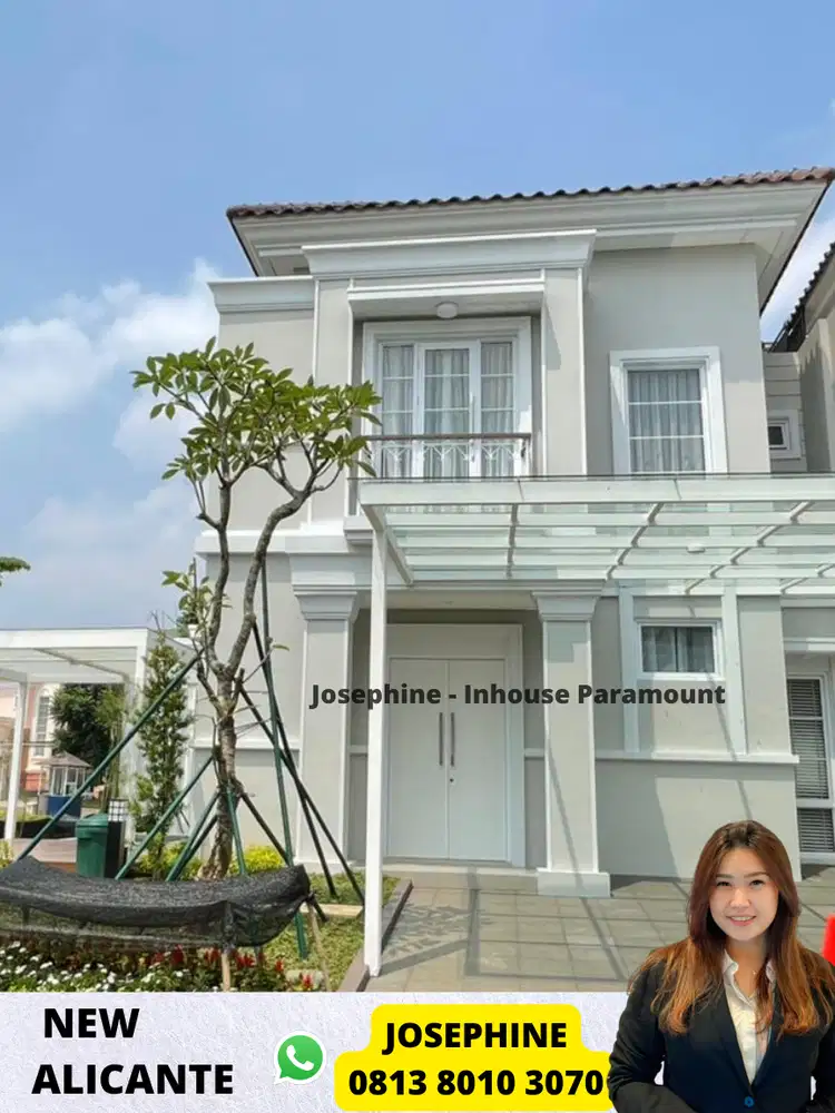 New Alicante Rumah Siap Huni di Gading Serpong Posisi Hoek