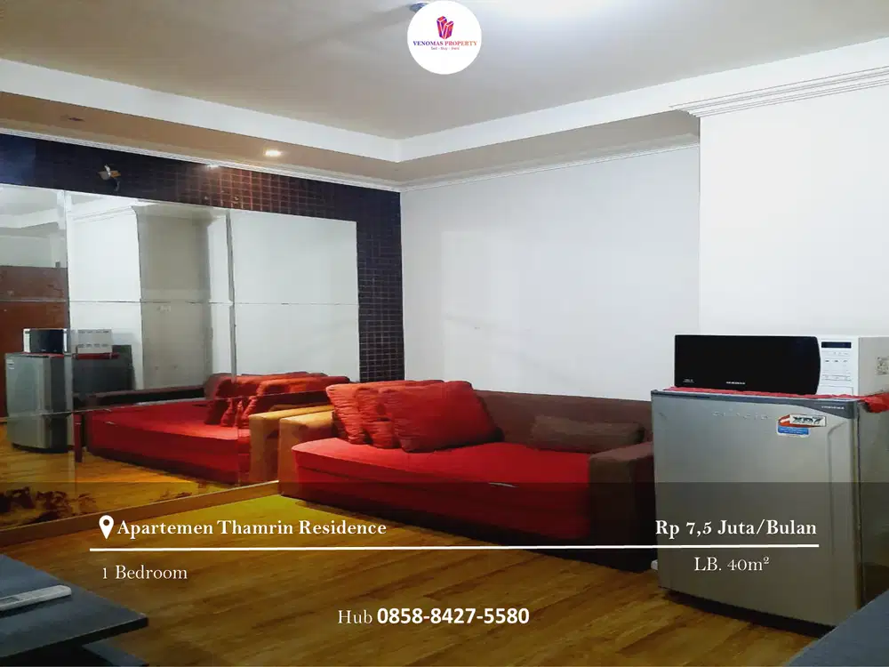 Disewakan Apartement Thamrin Residence 1BR Full Furnished Mid Floor