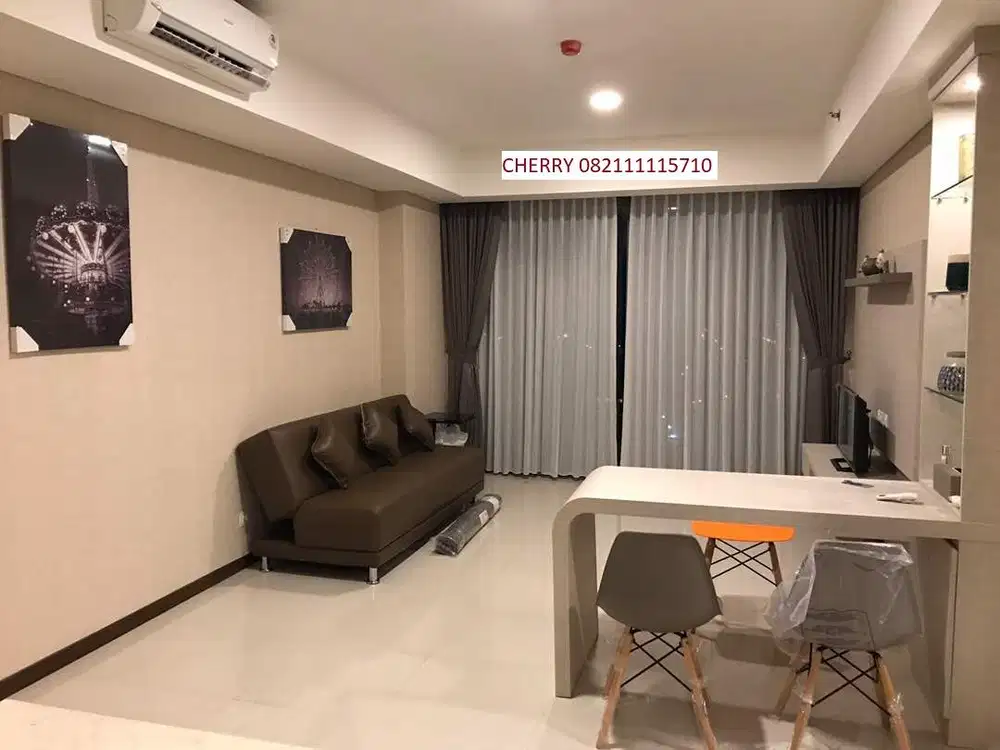 DISEWA New Royal Tower lantai 16 Full Furnished (2 kamar) St Moritz Puri indah