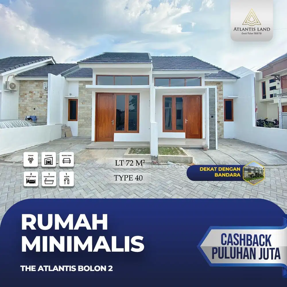 RUMAH 1 LANTAI DI BOLON COLOMADU SOLO DEKAT BANDARA