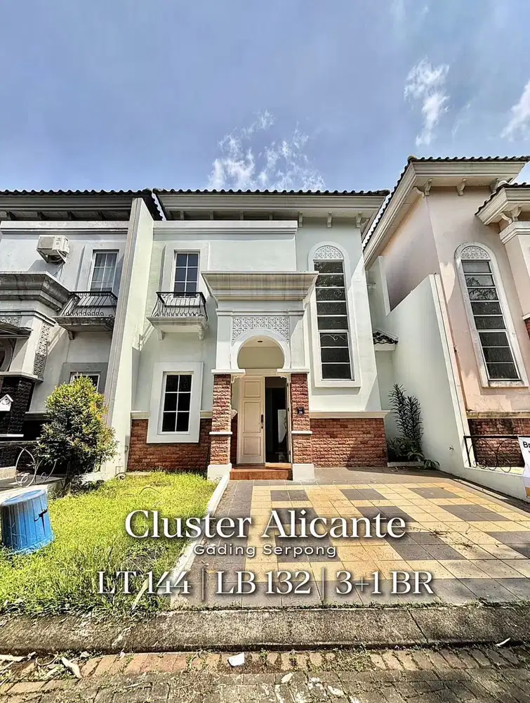 Super Murah Rumah Cluster Alicante Lokasi Strategis  Siap Huni