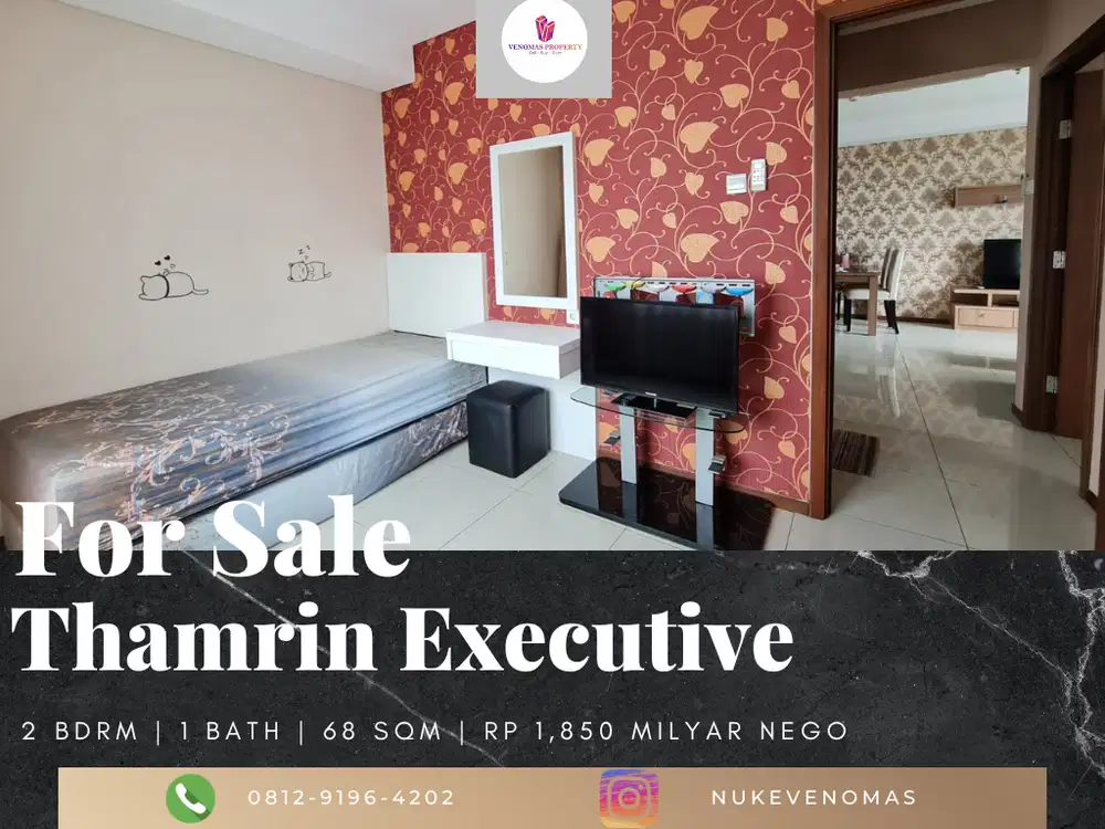 Dijual Apartement Thamrin Executive Residence 2 BR Furnished Bagus