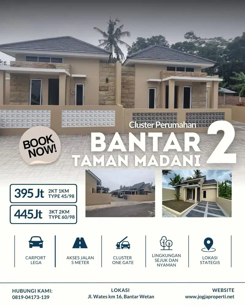 Rumah Minimalis di CLUSTER BANTAR TAMAN MADANI 2