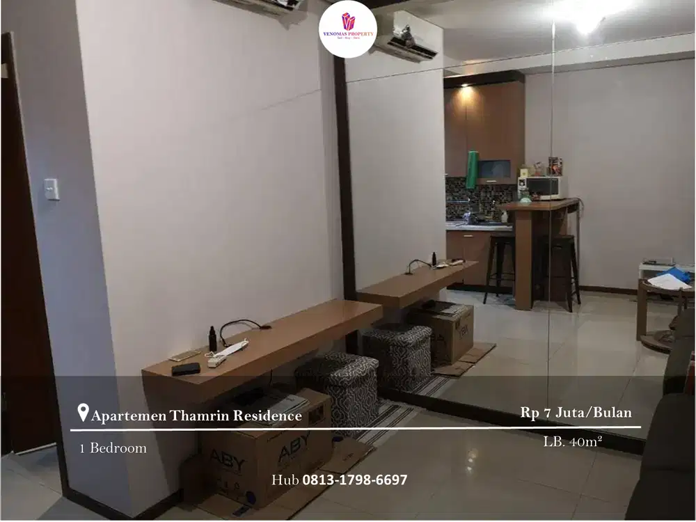 Disewakan Apartement Thamrin Residence 1BR Full Furnished Tower D