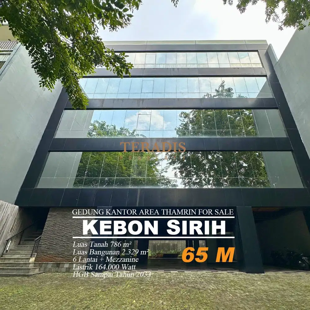 DI JUAL GEDUNG KANTOR KEBON SIRIH AREA DEKAT THAMRIN
