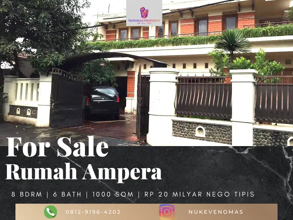 Rumah Siap Huni di Ampera 2 Lantai Hadap Timur
