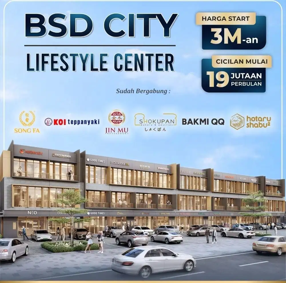 Ruko THE Exquis hadap jalan termurah di gading serpong - bsd city!