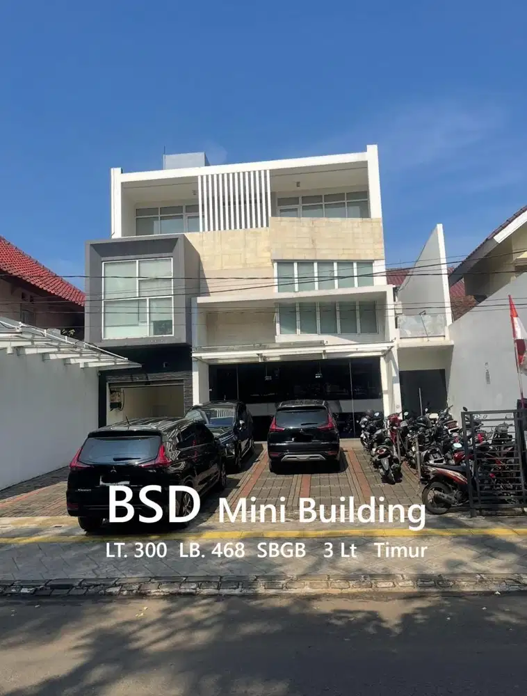 J400.Mini Building Cantik semi furnished 3 Lt Strategis di BSD Tangsel