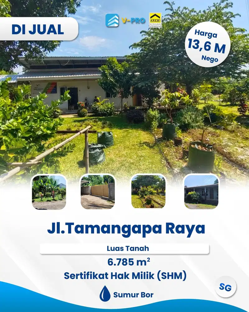 Dijual tanah luas dan besar di jalan tamangapa antang makassar