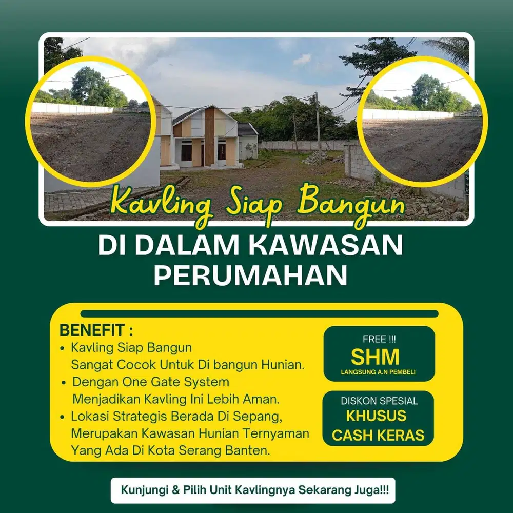 Tanah Kavling Cluster Di Paramadina Sepang Serang