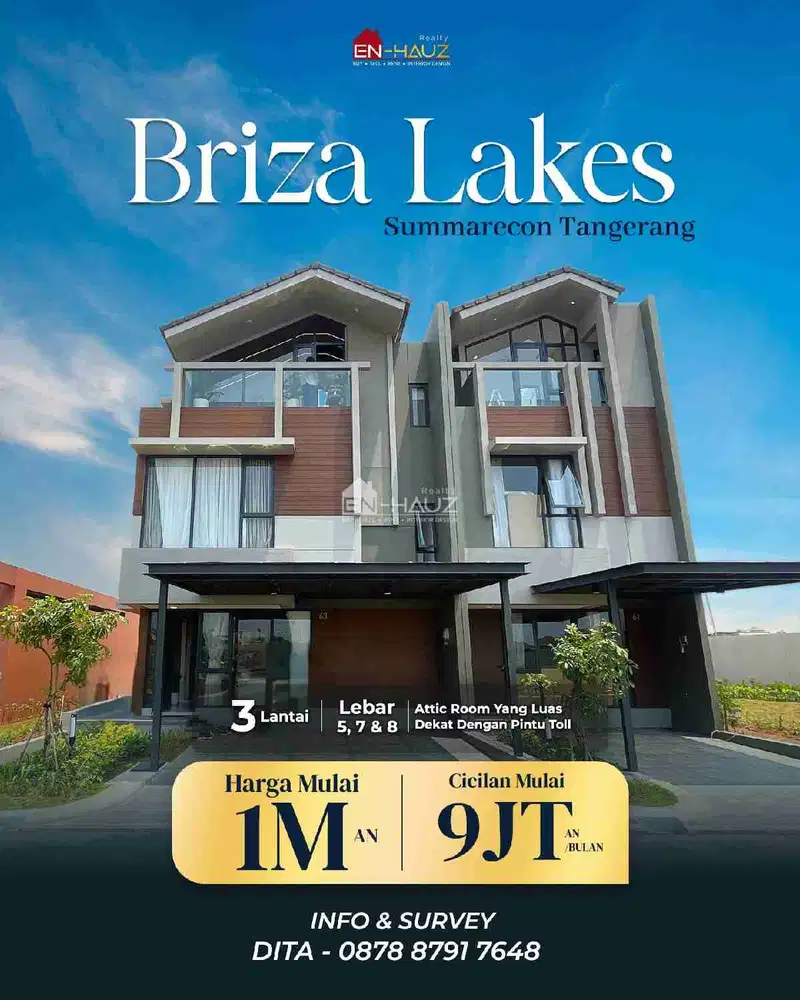 Briza Lakes Cluster Kota Mandiri Baru Summarecon Tangerang