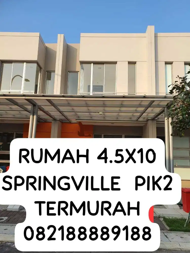 DISKON 5 JUTA! RUMAH SPRINGVILLE PIK2, RUMAH MINIMALIS, BRAND NEW RAPI