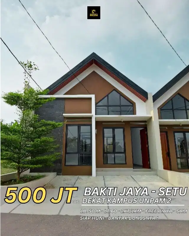 Rumah Cantik Siap Huni Dp 0 Free Biaya2 dekat Akses Bsd